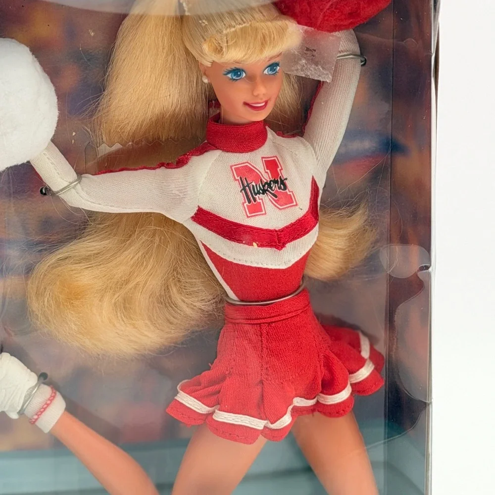 Mattel University Barbie Nebraska Huskers Special Edition Cheerleader Doll 17193